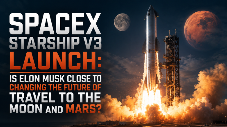 SpaceX Starship V3 Launch: Is Elon Musk Close to Changing the Future of Travel to the Moon and Mars?